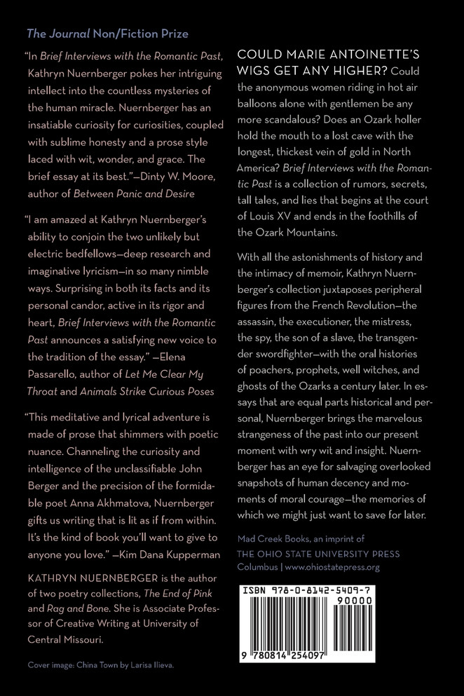 Brief Interviews with the Romantic Past