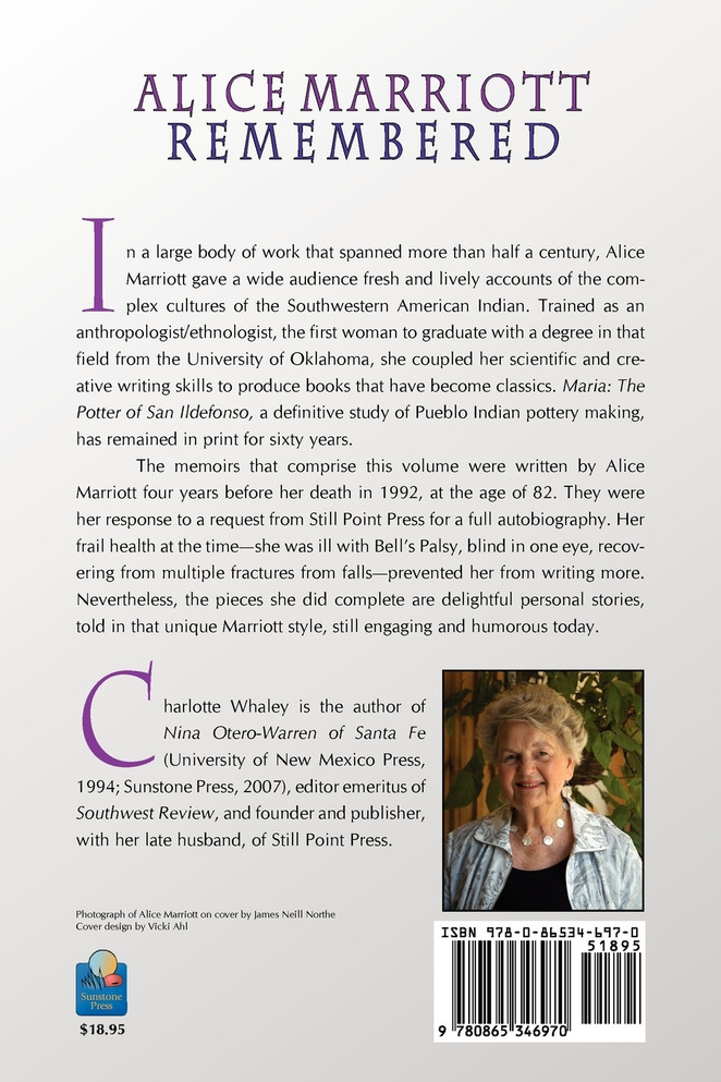 Alice Marriott Remembered