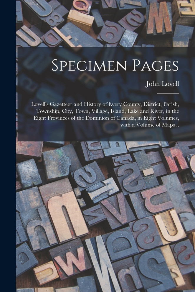 Specimen Pages [microform]
