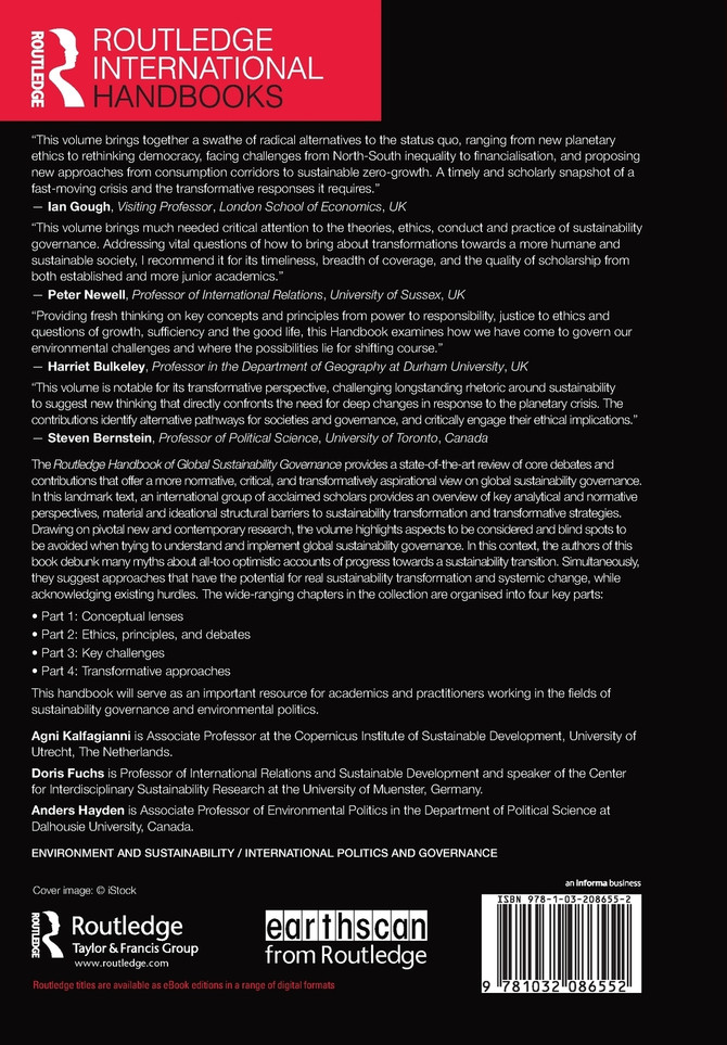 Routledge Handbook of Global Sustainability Governance