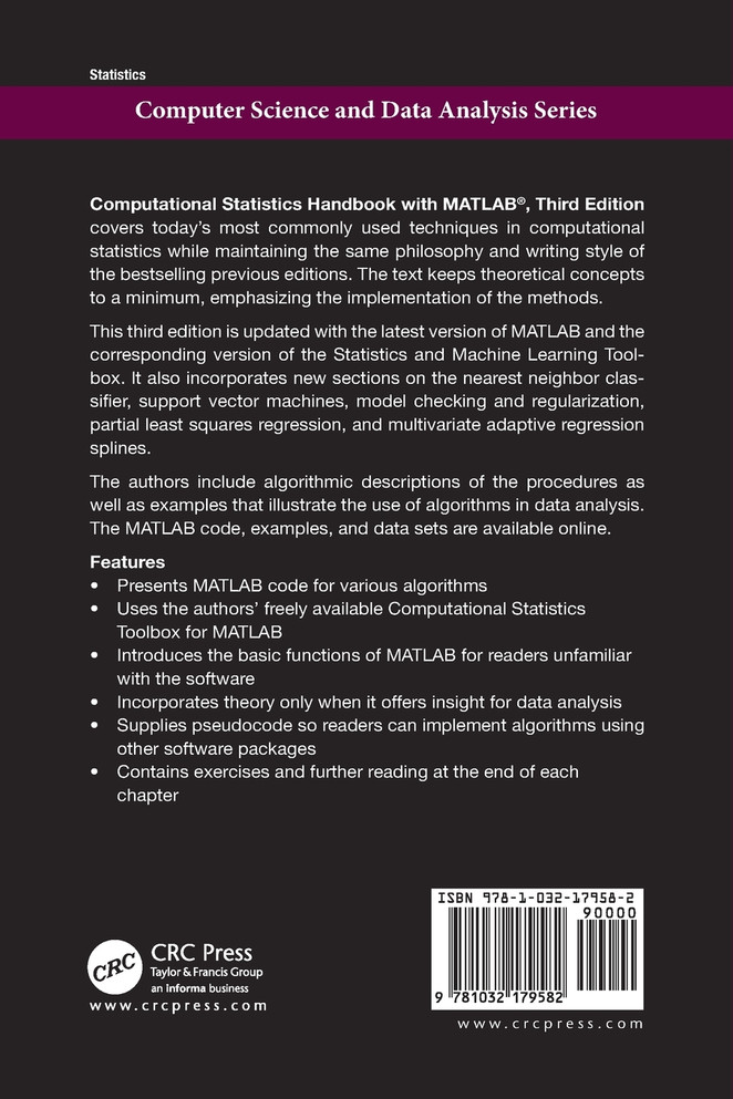 Computational Statistics Handbook with MATLAB