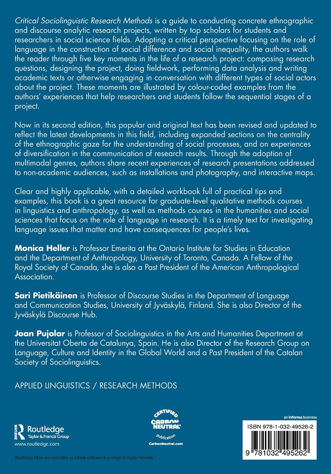 Critical Sociolinguistic Research Methods