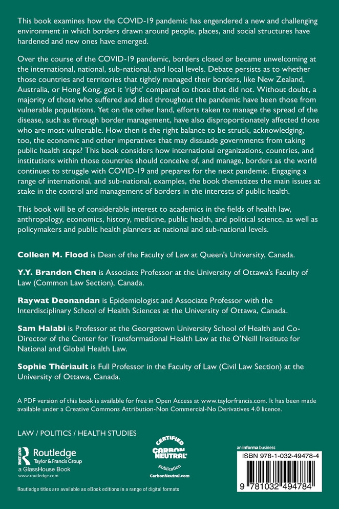 Pandemics, Public Health, and the Regulation of Borders