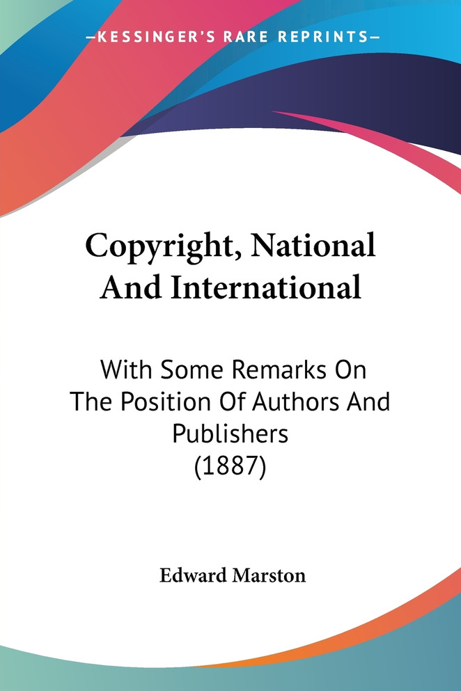 Copyright, National And International