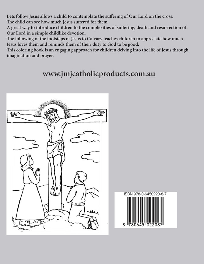 Lets Follow Jesus  - Stations of the cross coloring prayer book