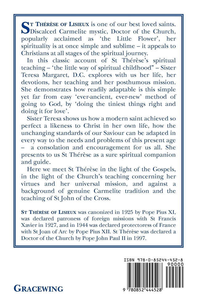 St Therese of Lisieux "I Choose All"