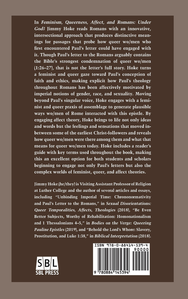 Feminism, Queerness, Affect, and Romans