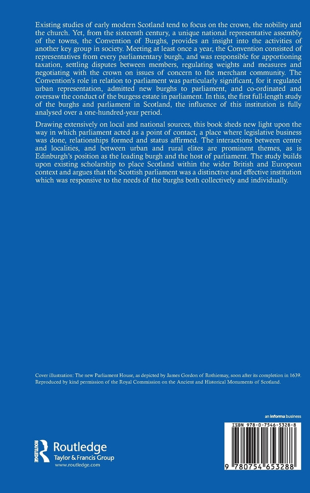 The Burghs and Parliament in Scotland, c. 1550-1651