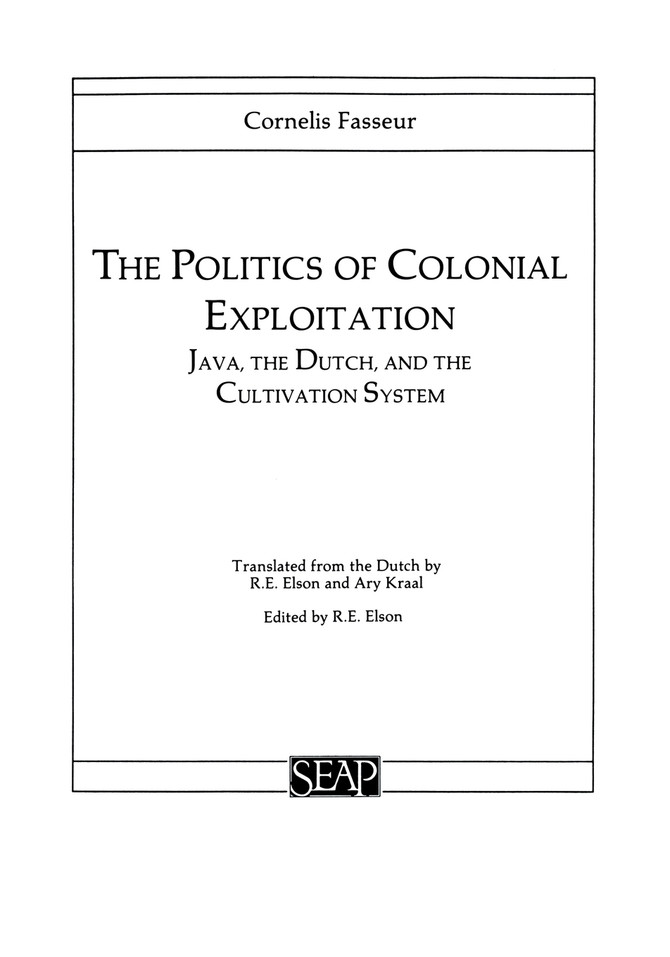 The Politics of Colonial Exploitation