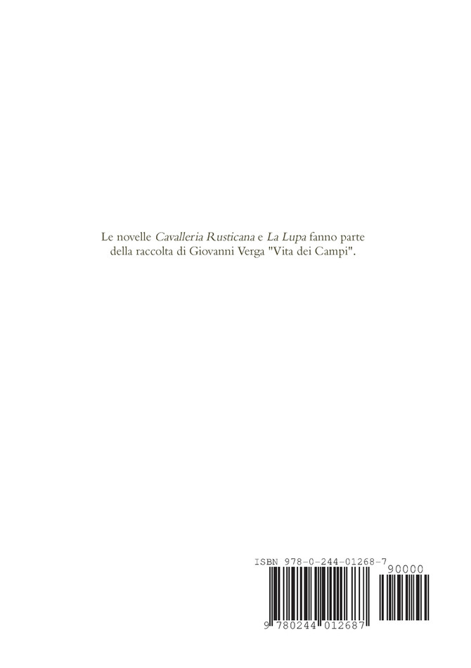 Cavalleria Rusticana e La Lupa