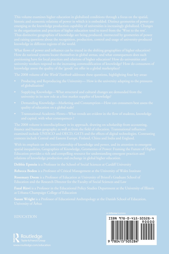 World Yearbook of Education 2008