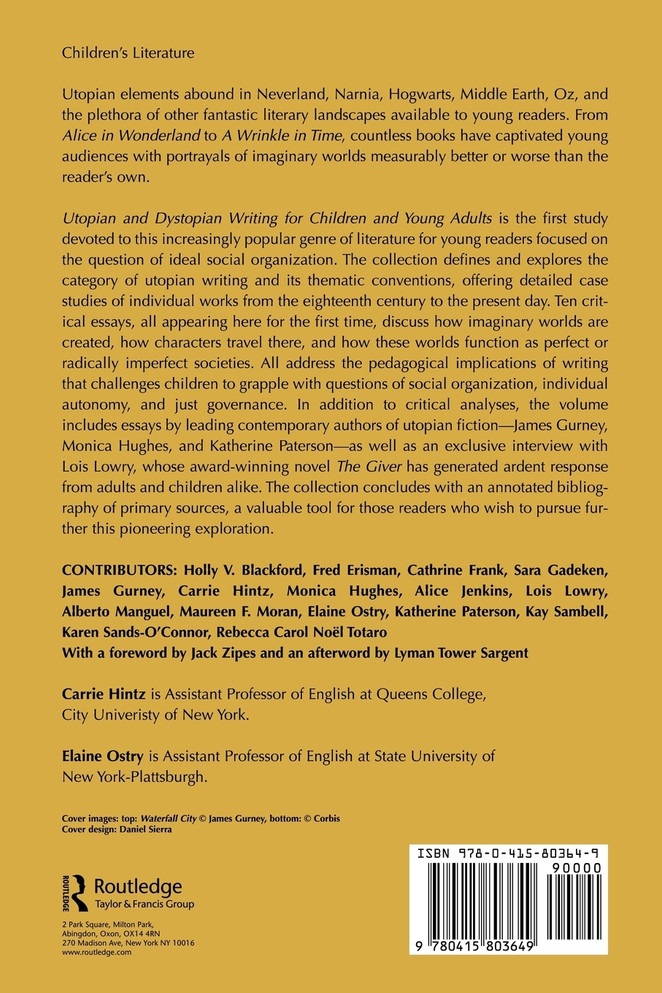 Utopian and Dystopian Writing for Children and Young Adults