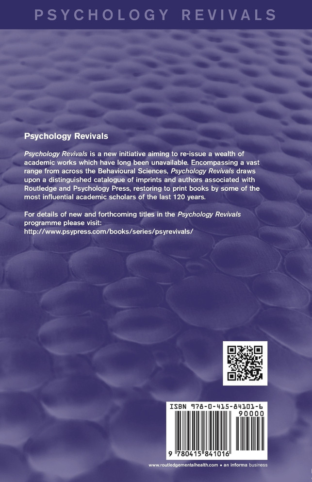 The Causes and Cures of Neurosis