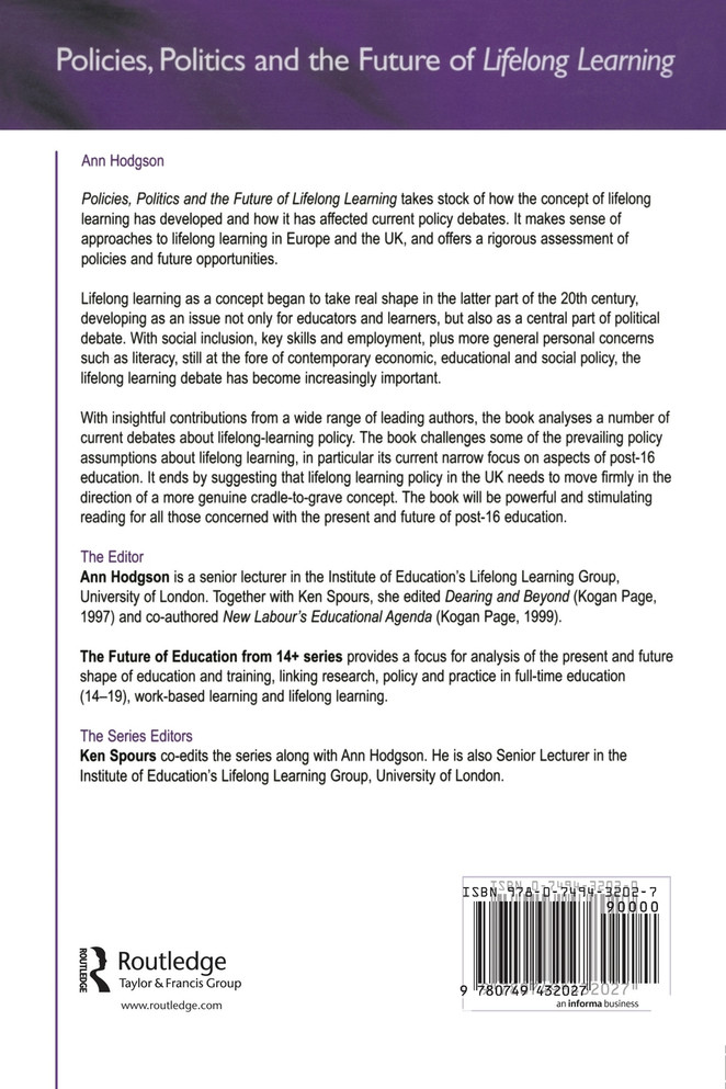 Policies, Politics and the Future of Lifelong Learning