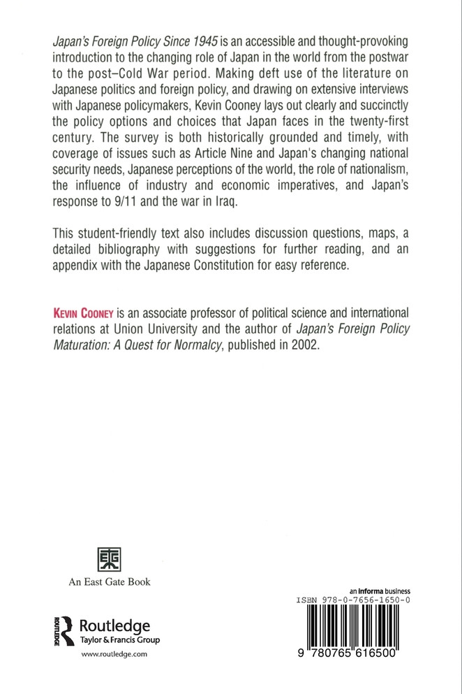 Japan's Foreign Policy Since 1945