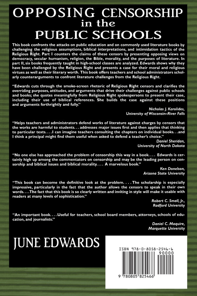 Opposing Censorship in Public Schools