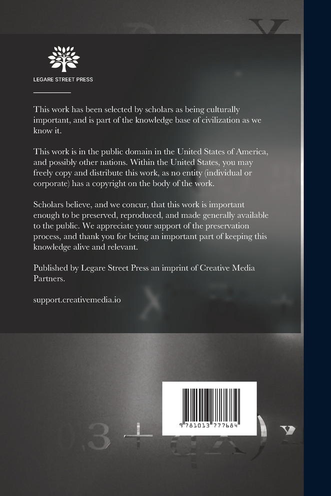 Algebraic Formulae [microform]