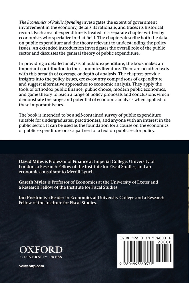 The Economics of Public Spending