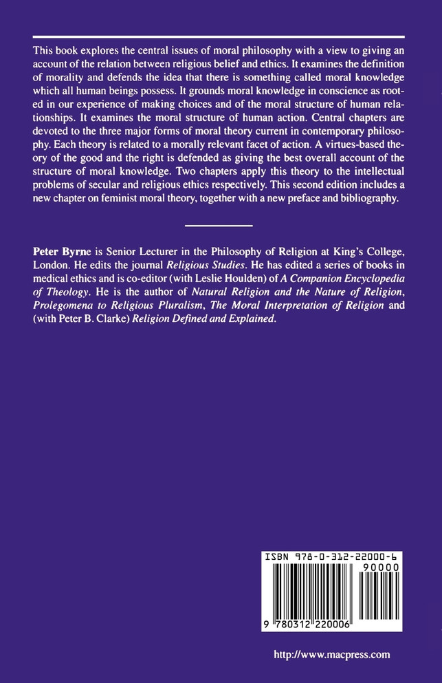 The Philosophical and Theological Foundations of Ethics