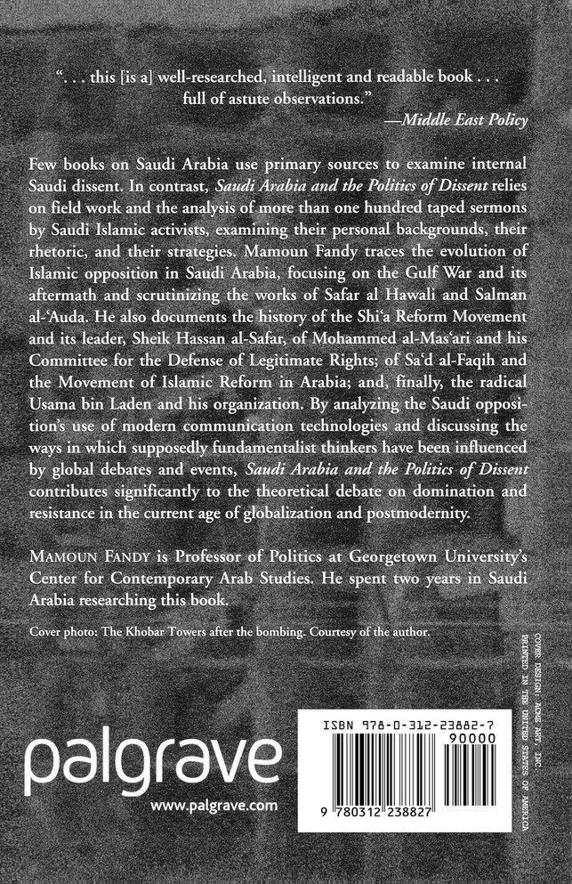 Saudi Arabia and the Politics of Dissent