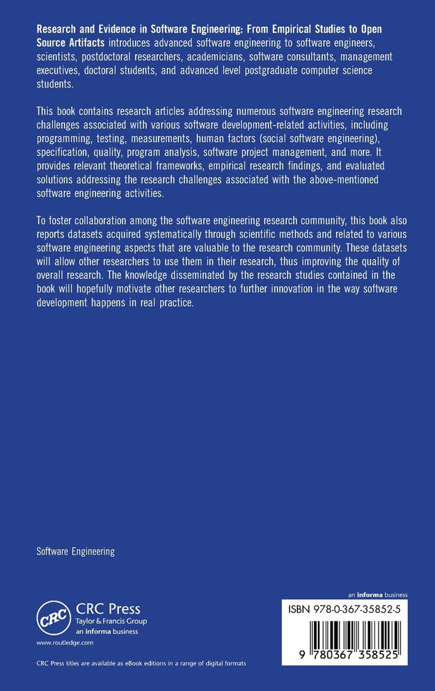 Research and Evidence in Software Engineering