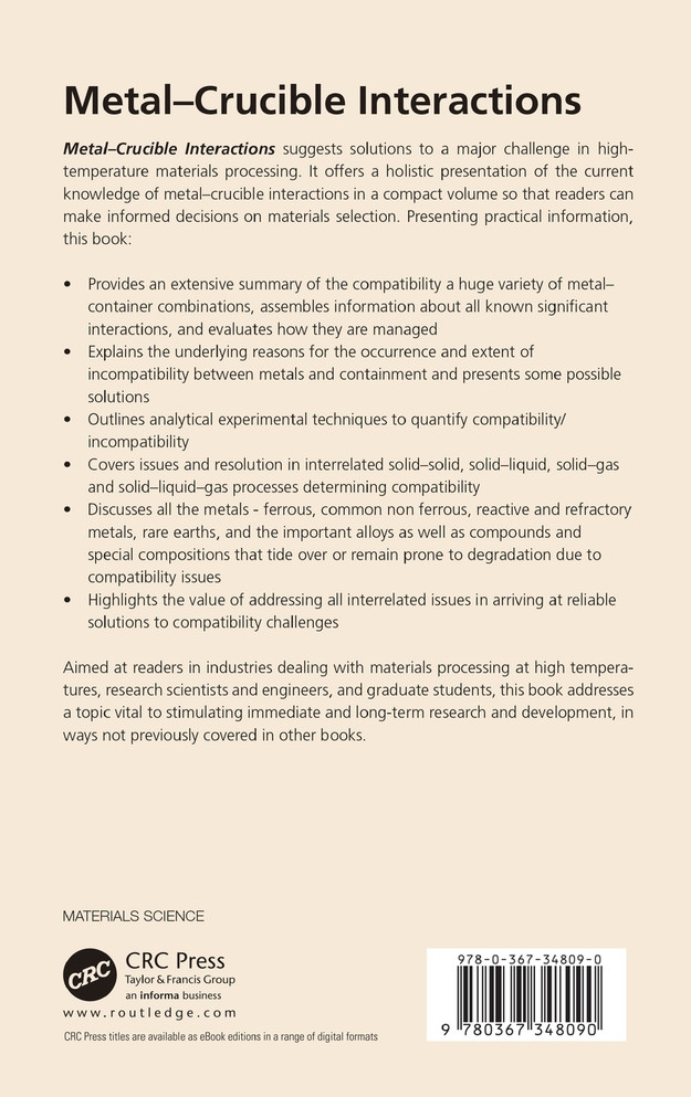 Metal-Crucible Interactions