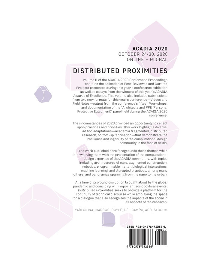 ACADIA 2020 Distributed Proximities