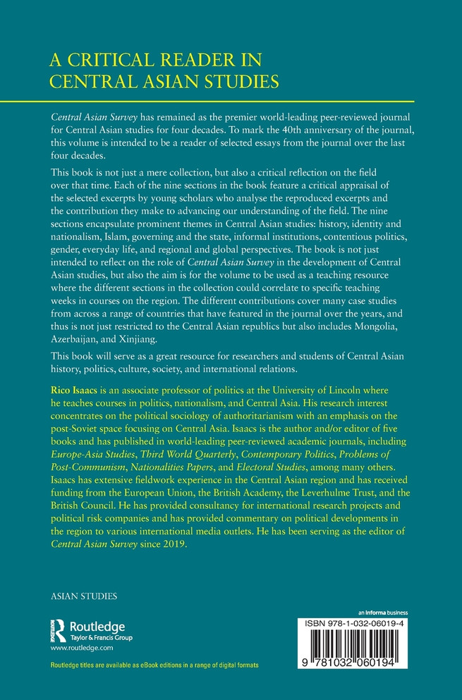 A Critical Reader in Central Asian Studies