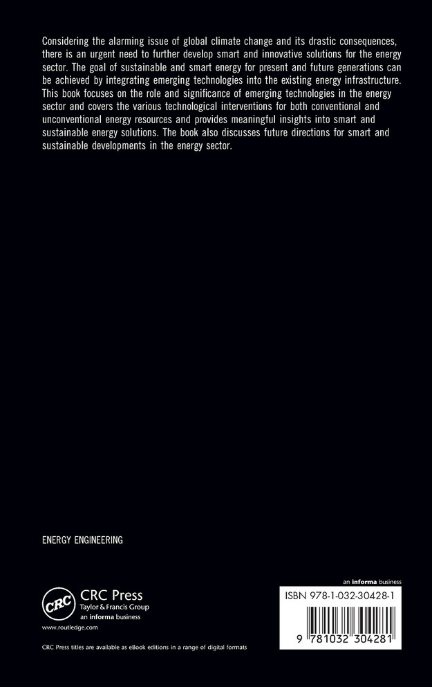 Emerging Technologies for Sustainable and Smart Energy