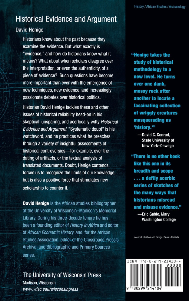 Historical Evidence and Argument