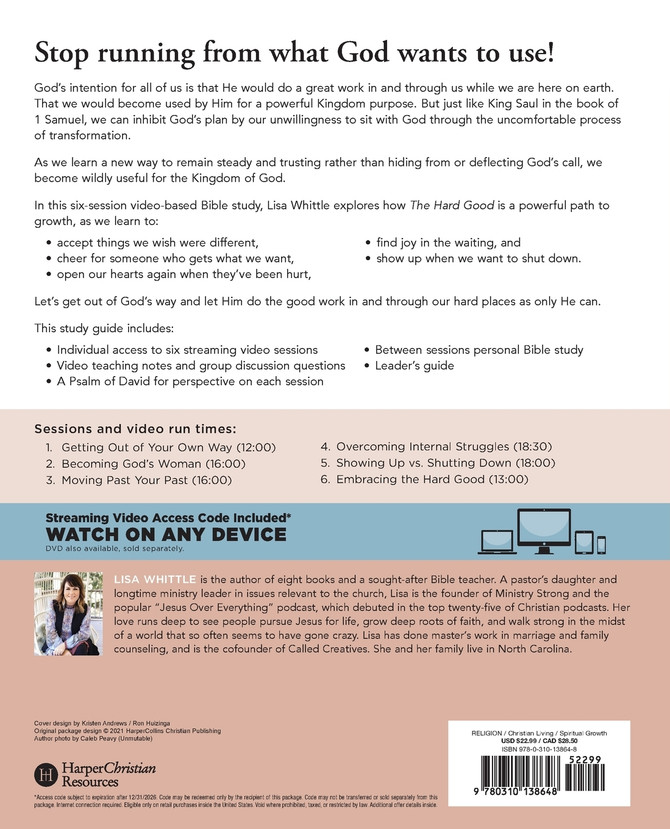 Hard Good Bible Study Guide plus Streaming Video  | Softcover