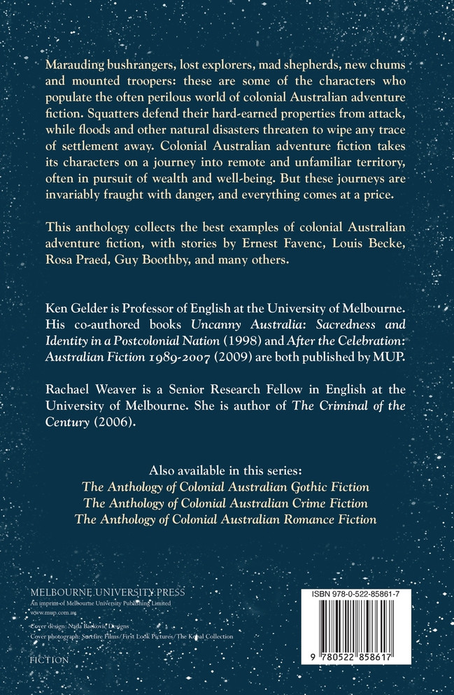 The Anthology Of Colonial Australian Adventure Fiction