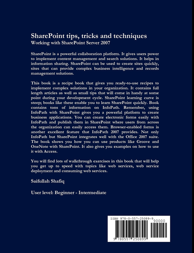 Sharepoint 2007 Tips, Tricks and Techniques