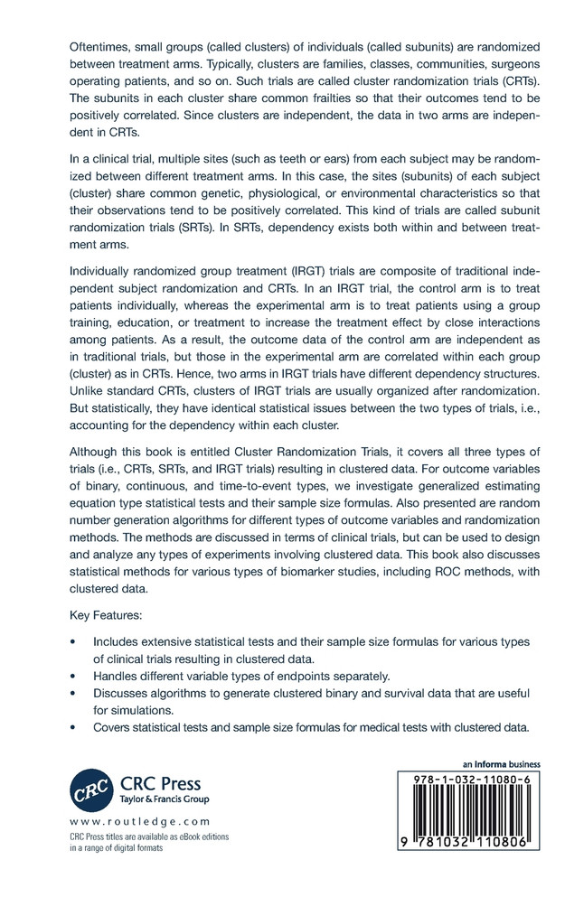 Cluster Randomization Trials