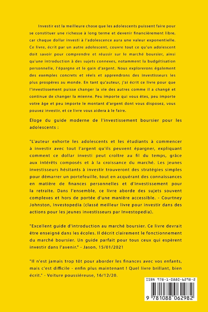 Le Guide de L'investissement Boursier Pour Les Adolescents