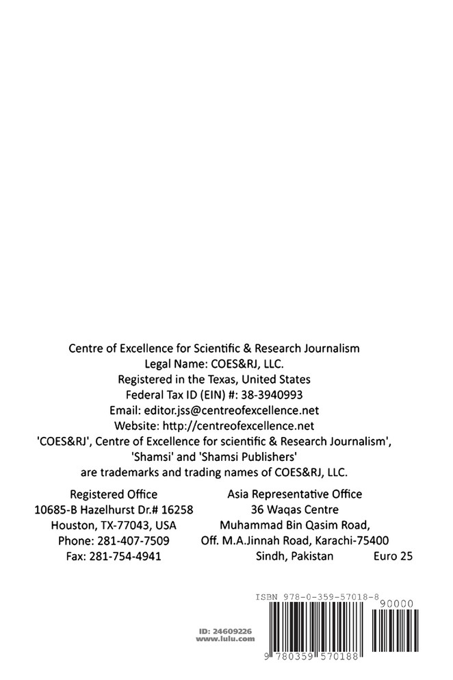 Journal of Social Sciences (COES&RJ-JSS) Vol.8 No.1