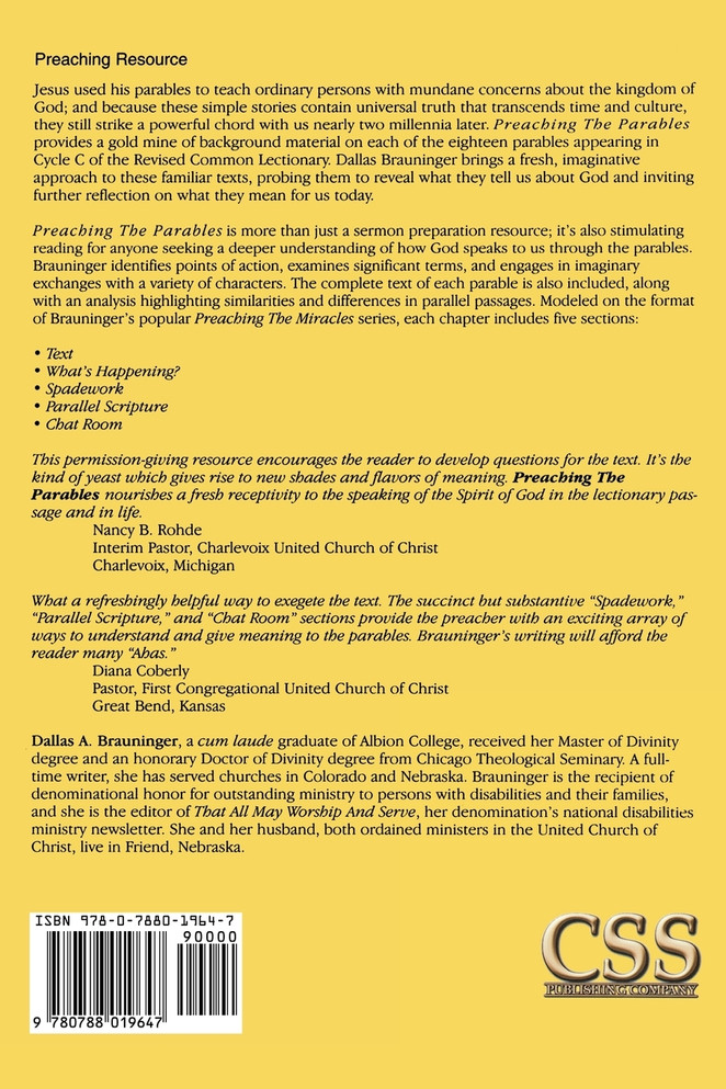 Preaching the Parables, Series III, Cycle C