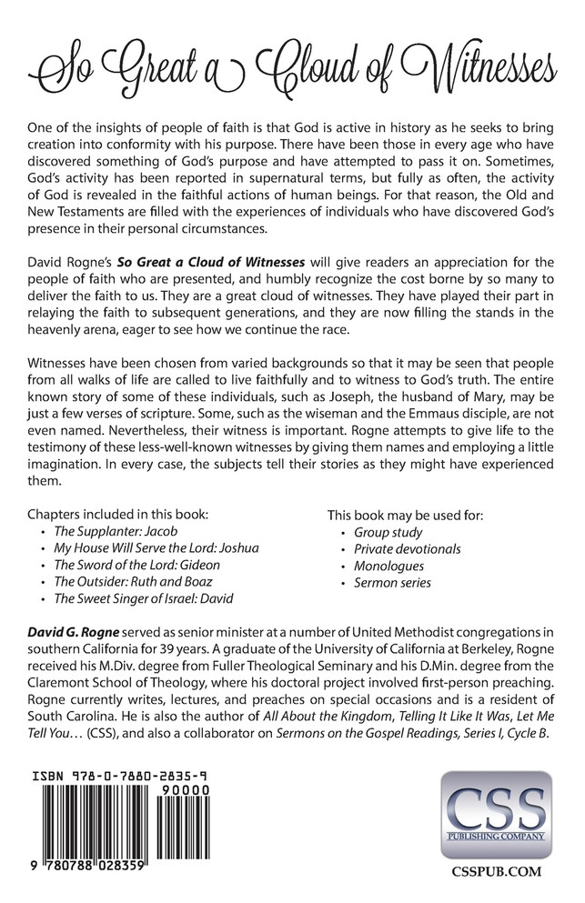 So Great A Cloud of Witnesses