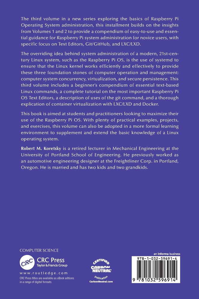 Raspberry Pi OS Text Editors, git, and LXC