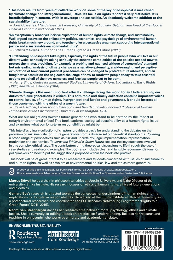 Towards the Ethics of a Green Future