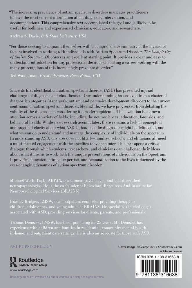The Complexity of Autism Spectrum Disorders