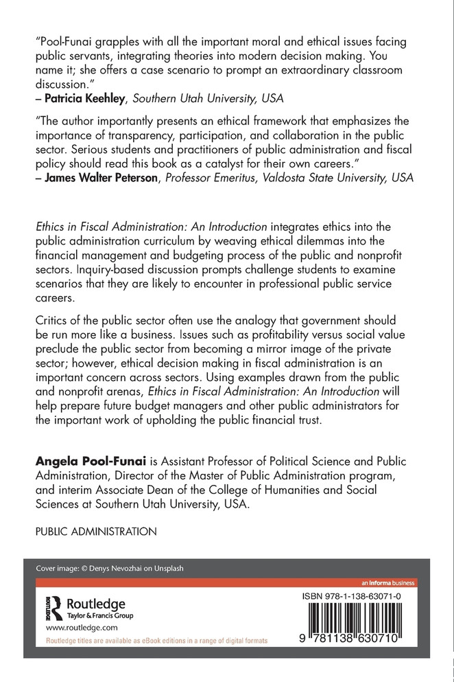 Ethics in Fiscal Administration