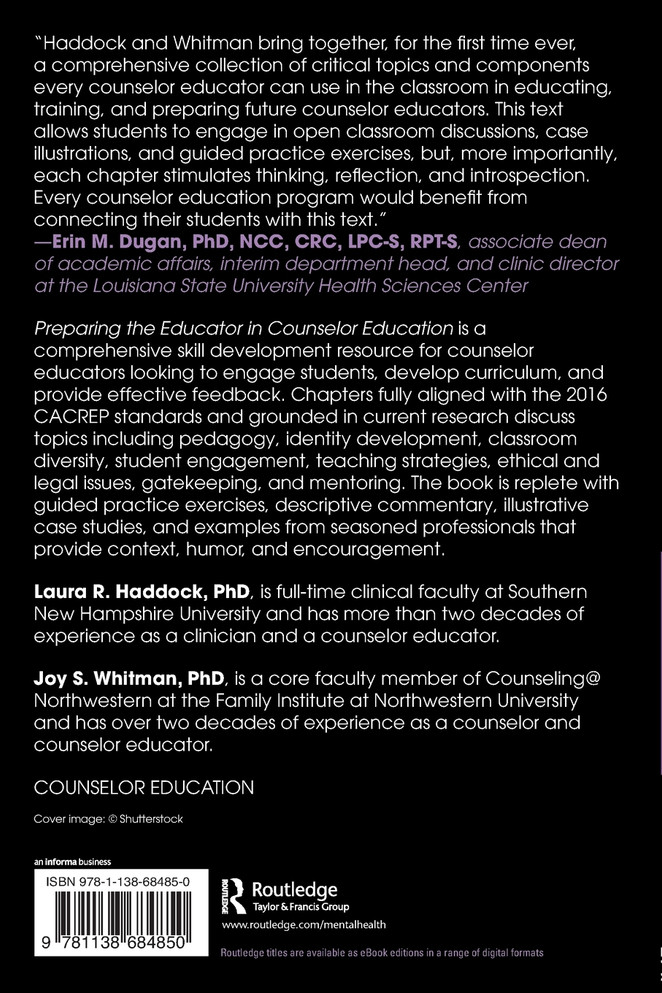 Preparing the Educator in Counselor Education
