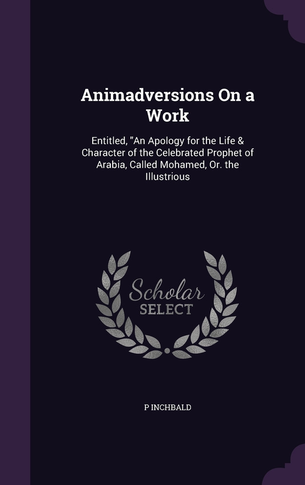 Animadversions On a Work