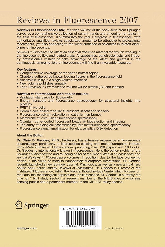 Reviews in Fluorescence 2007