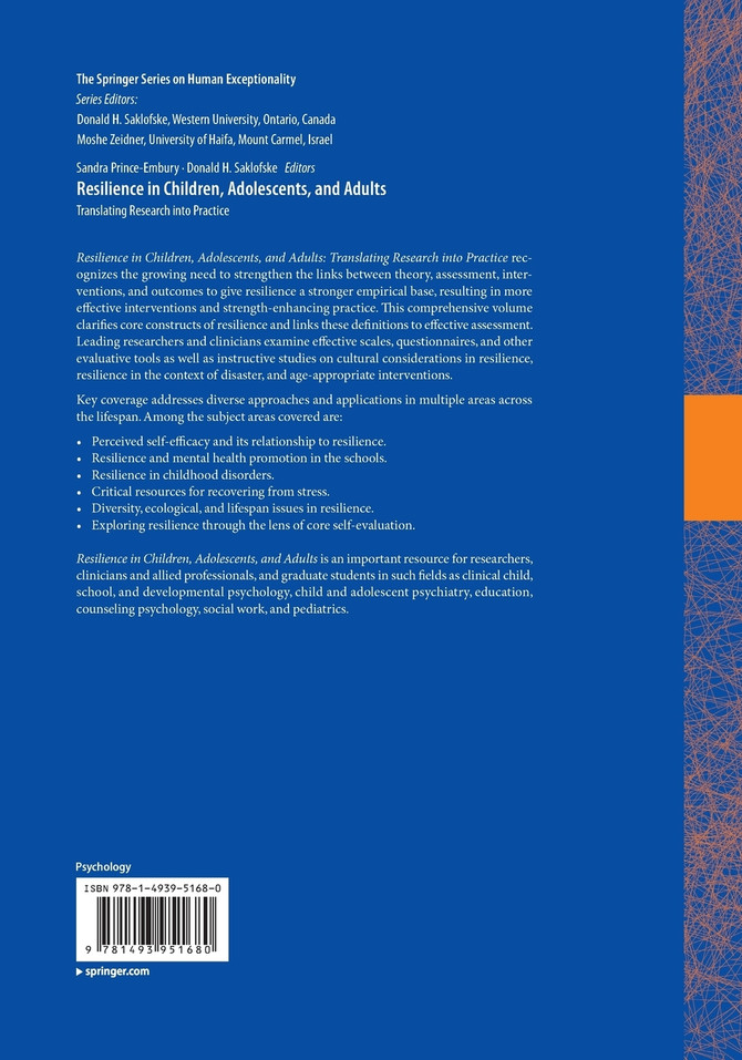 Resilience in Children, Adolescents, and Adults