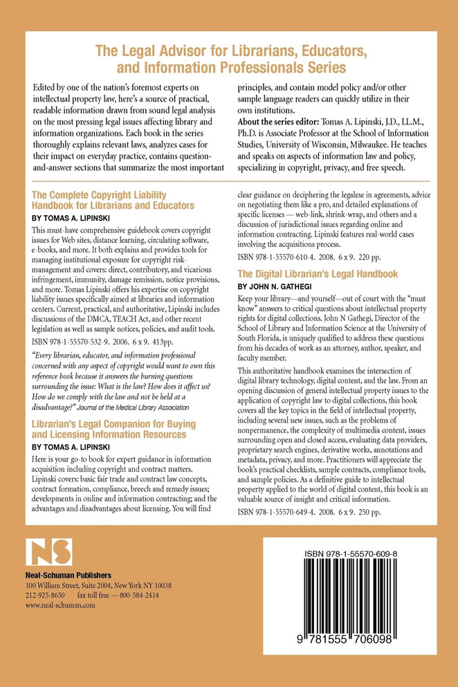 Professional Liability Issues for Librarians and Information Professionals