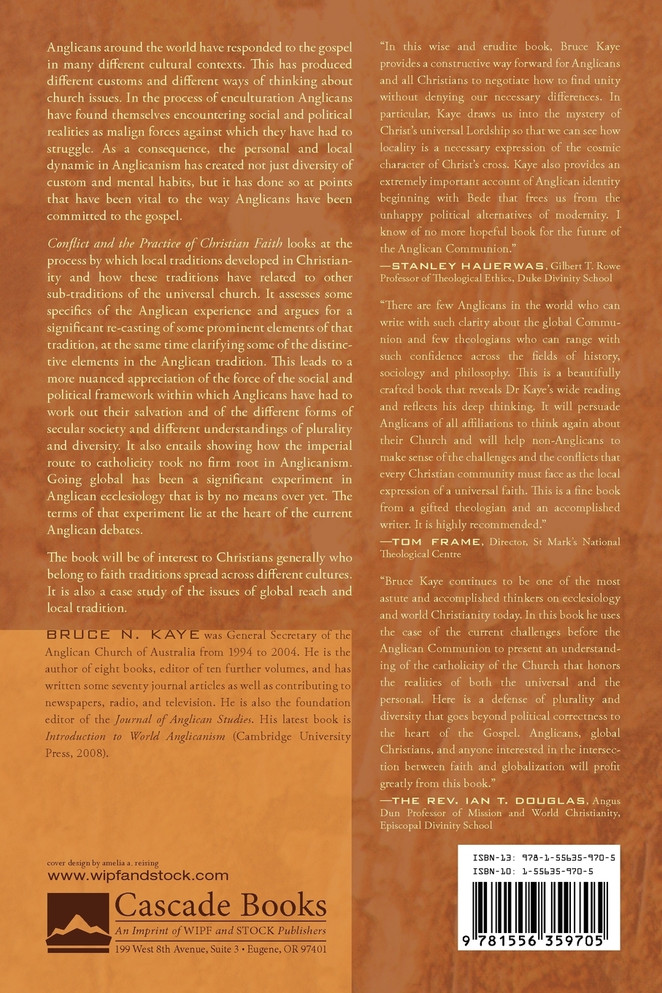 Conflict and the Practice of Christian Faith