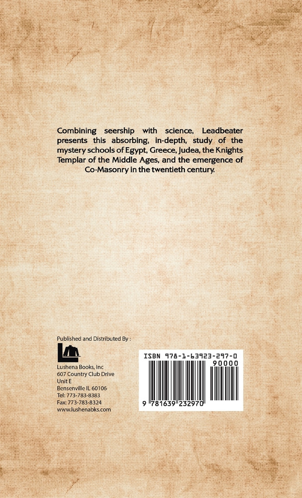 Freemasonry and its Ancient Mystic Rites Hardcover