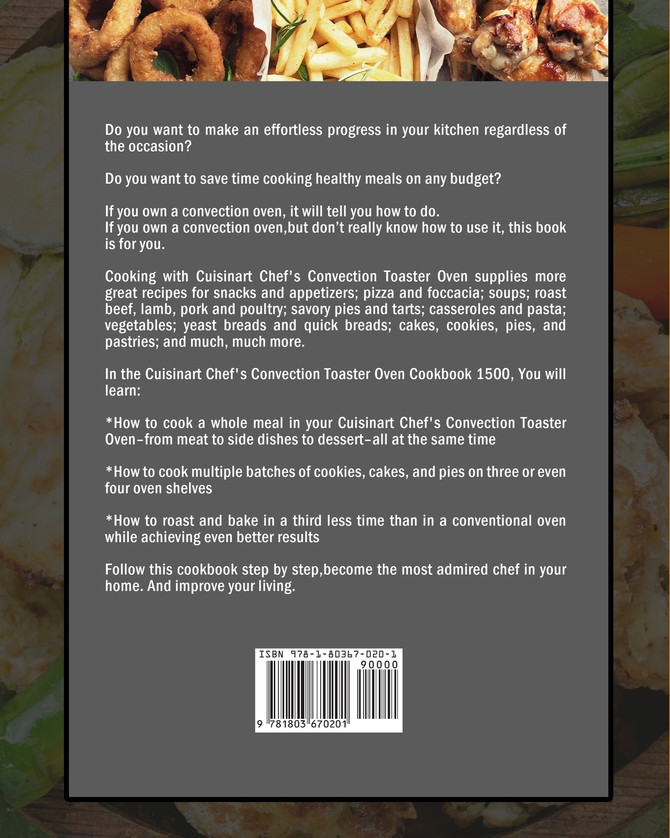 Cuisinart Chef's Convection Toaster Oven Cookbook1500